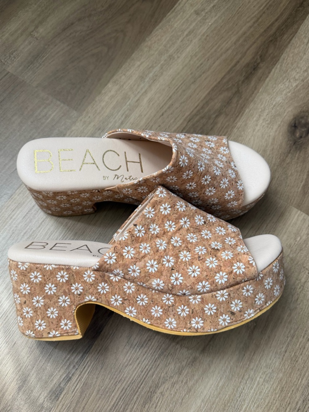 BEACH by Matisse Women's Terry Floral Platform Clog Sandals 3" Heel (Size 10) - Picture 3 of 6